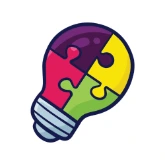Ligpunt lightbulb logo mark